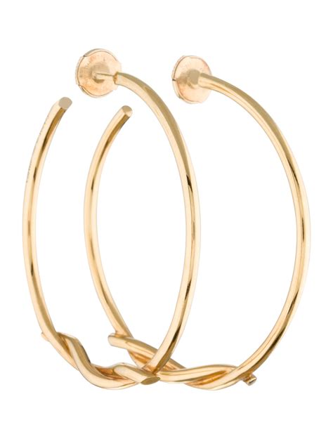 cartier hoop earrings|cartier entrelaces earrings.